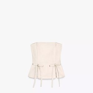 ZARA Satin Strapless Top and Pants Set‎